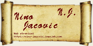 Nino Jačović vizit kartica